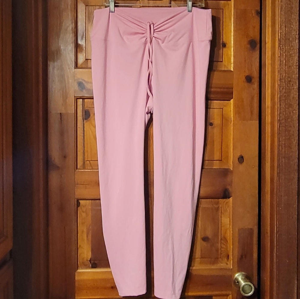"PINK" Active XXL cute stretch pants